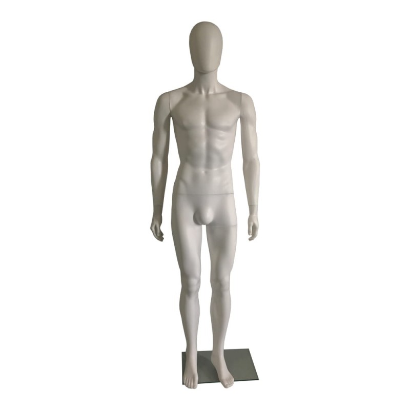 MANEKIN MĘSKI  BIAŁY MAT 185 cm
